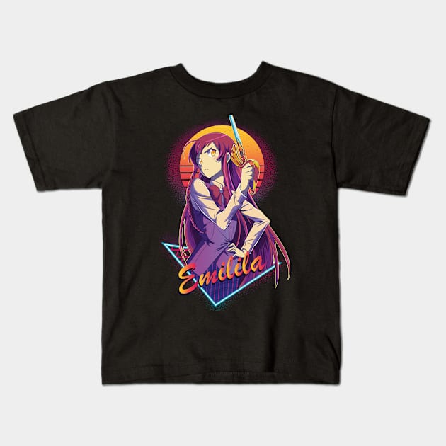 the devil is a part timer - Emilia Kids T-Shirt by Hala Art